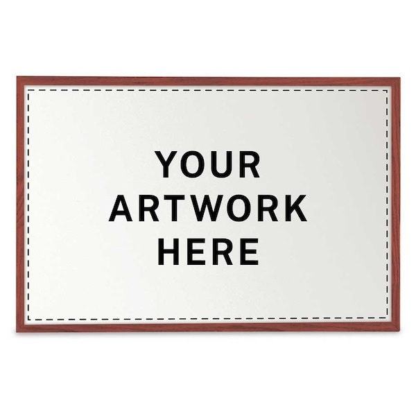 Drop-In Shadowbox, 18"x24", Light Oak/Medi